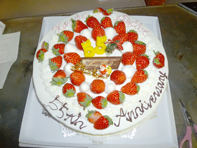創立55周年記念ケーキ